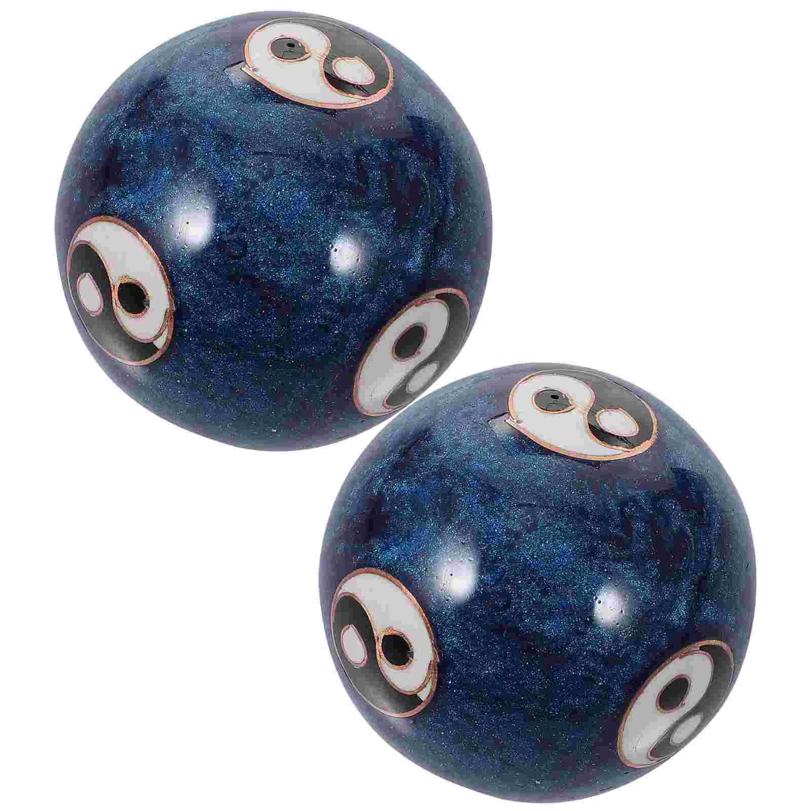 Массажные шарики Baoding синие из эмали