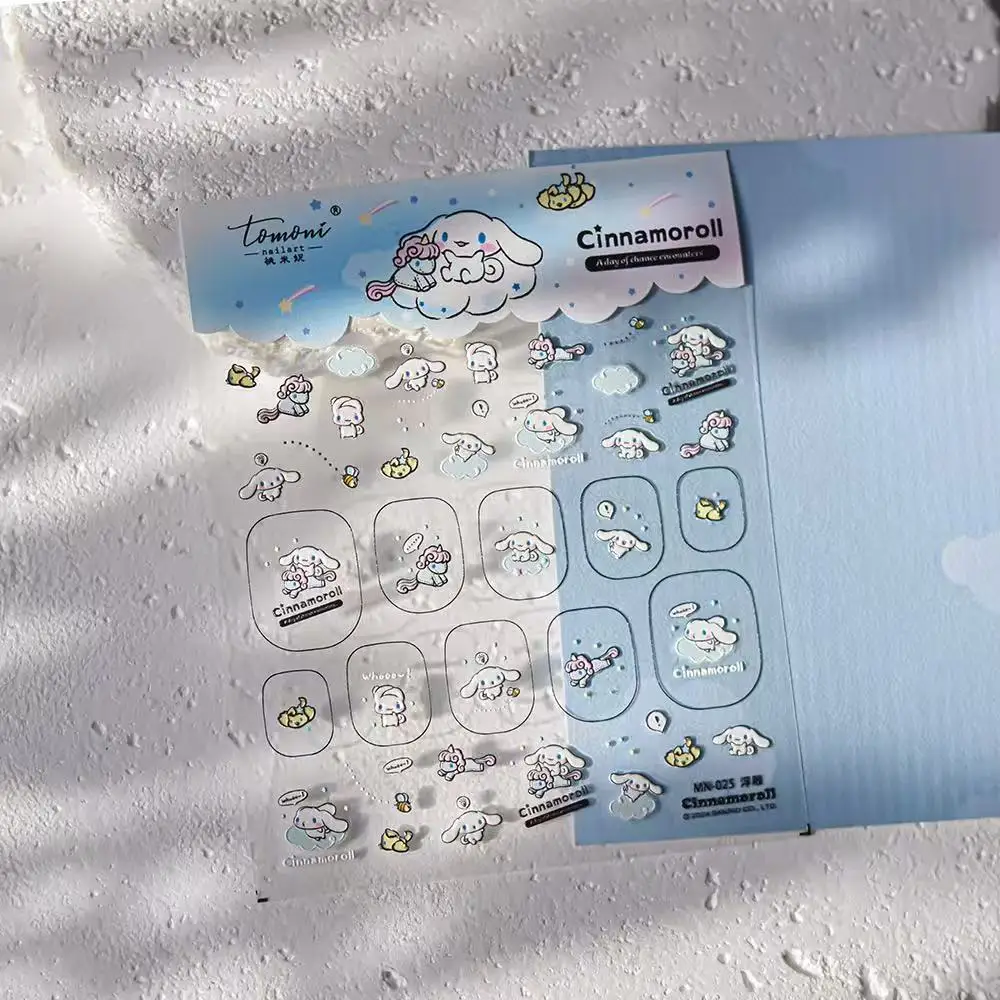 Tomoni Sanrio мультфильм Cinnamoroll наклейки для ногтей аниме персонажи принадлежности DlY 5D