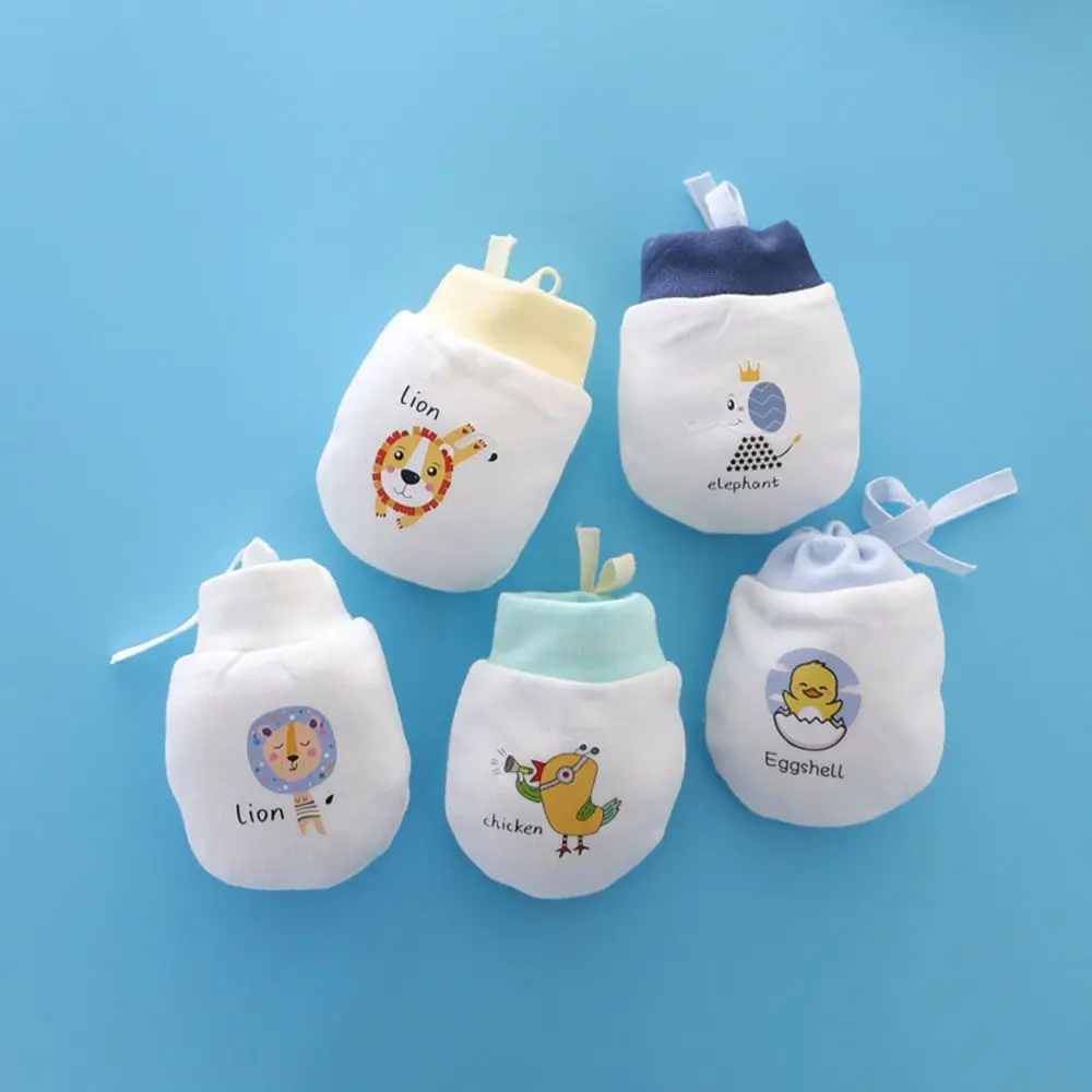 

Baby Care Infant Newborn Product Baby Mittens Anti Scratch Drawstring Gloves