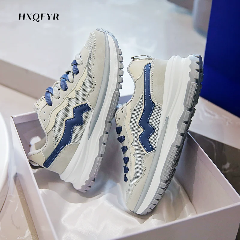 

Women's Sports Shoes Fashion Women's Sneakers 2021 Spring Autumn All-match Comfortable Thick Sole Running Casual Shoe Woman