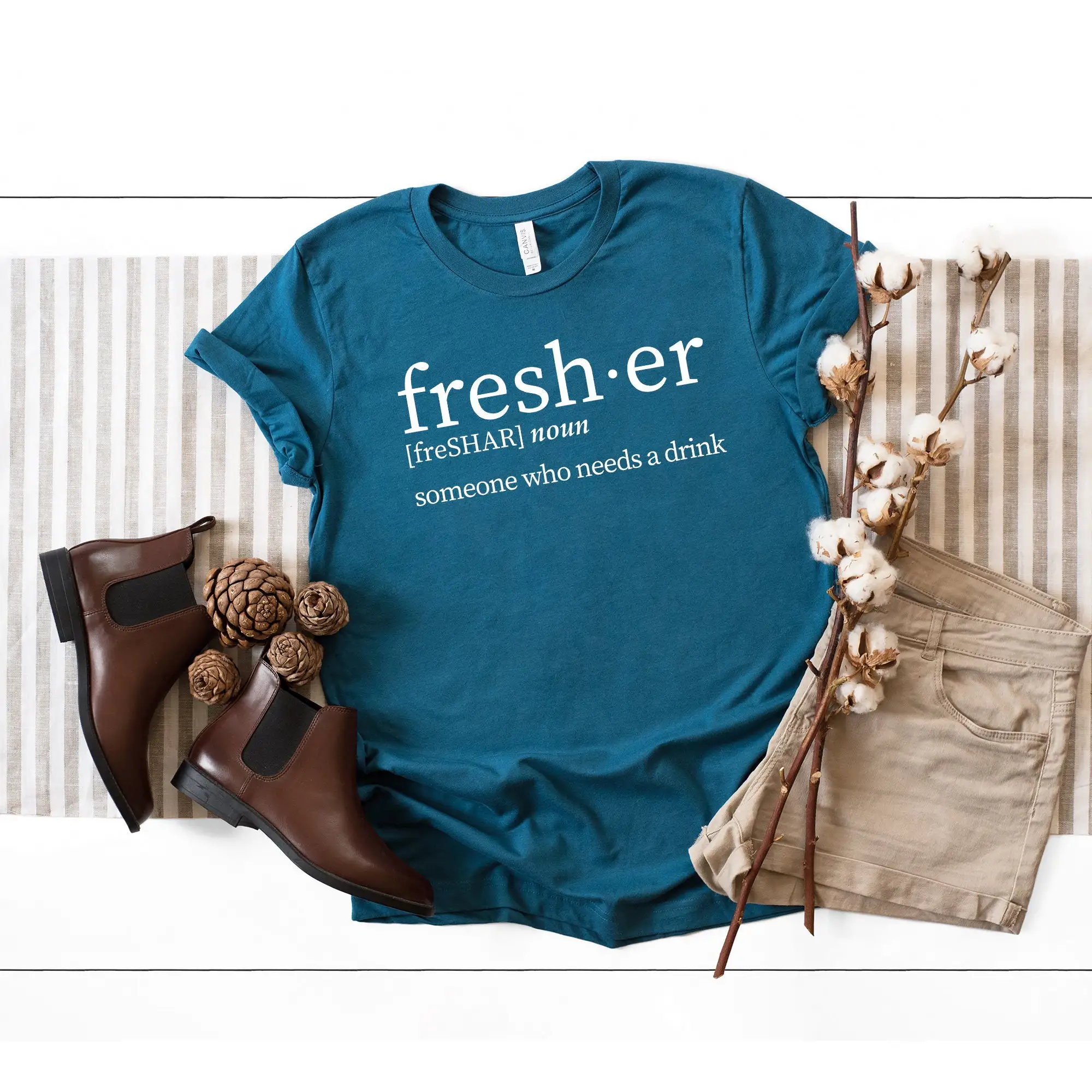Fresher Definition T Shirt Someone Who Needs A Drink Drinking Sarcastic Fun Drinker Funny
