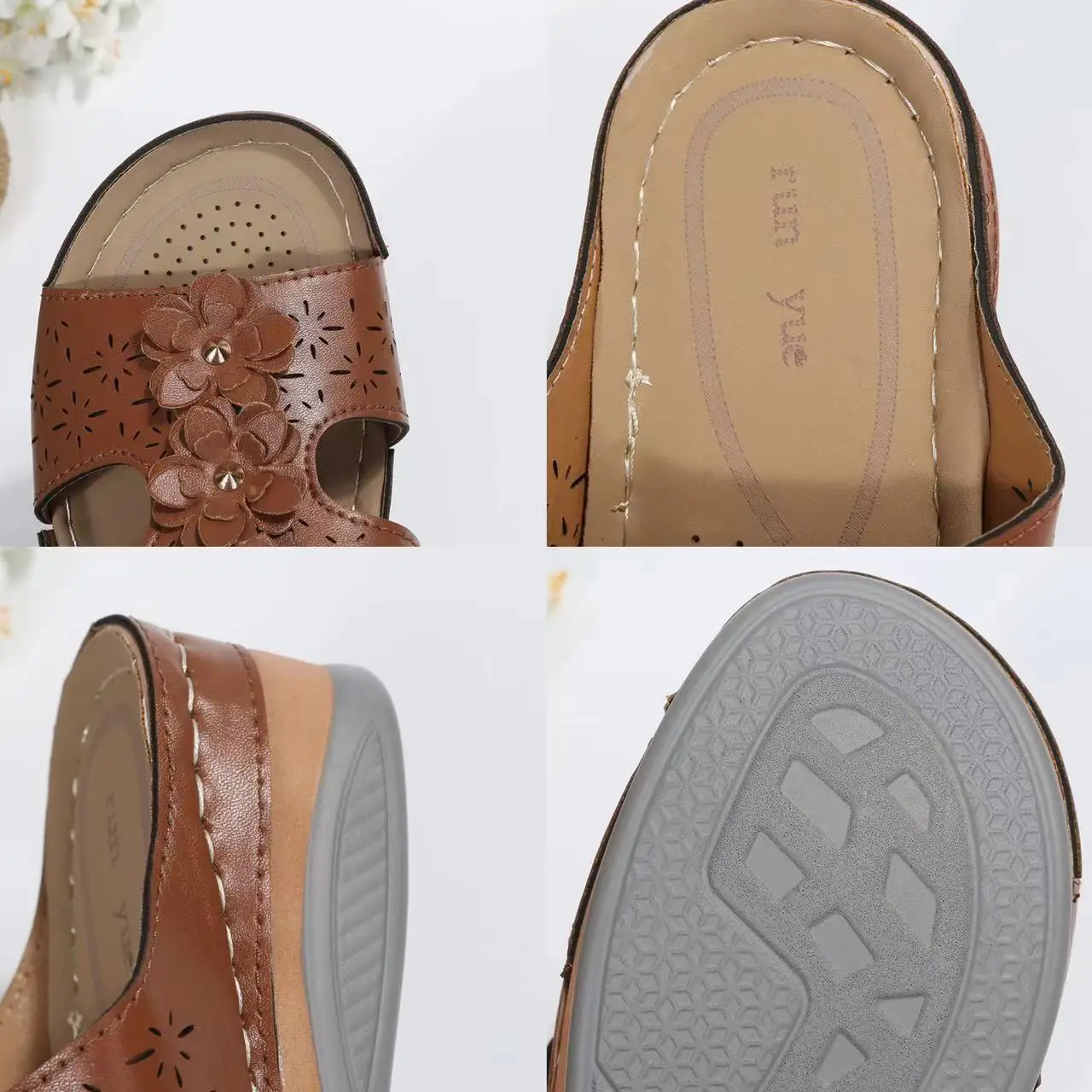 Summer Women's Slippers Platform Sandals Beach Hollow Out Shoes for Women 2023 Lightweight Wedge Flip Flops Sandales Femmes été