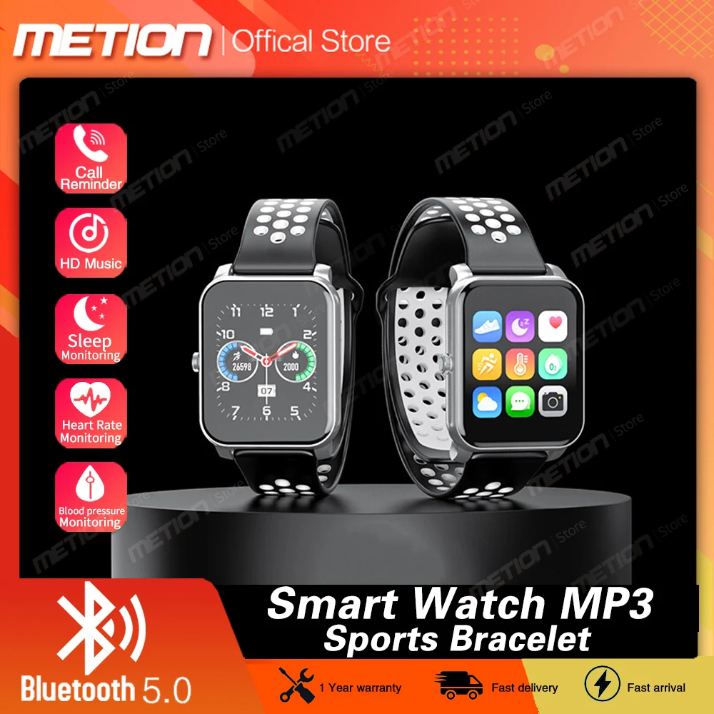 2022 New Mp3 Music Player Bluetooth 5.0 Smart Wrist Watch Walkman Sports Bracelet with Pedometer heart rate sleep monitoring
