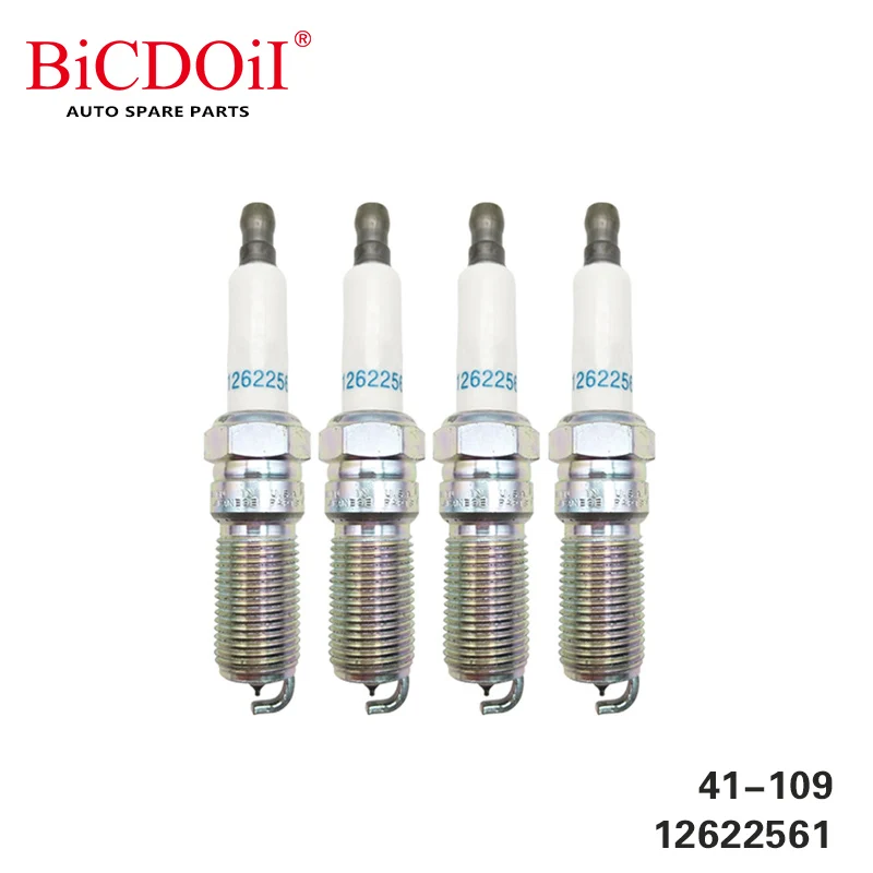 

4-6Pcs 41-109 12622561 Iridium Spark Plug For Buick Chevrolet Camaro Cadillac CTS ATS SRX Regal Hummer GMC Impala Ford Suzuki