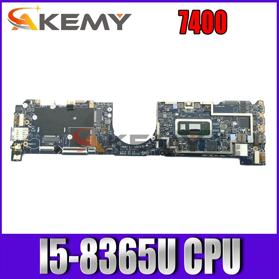 

For Latitude 7400 Laptop Motherboard CN-0VM0F7 0VM0F7 VM0F7 LA-G441P With SRF9Z I5-8365U CPU 100% fully tested