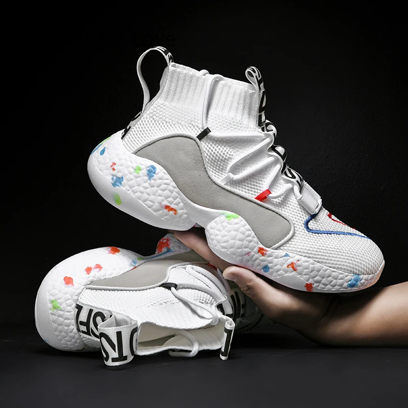 

2022 New Damping Men Basketball Shoes Hard-wearing Women Basketball Sport Shoes Winter Warm Outdoor Walking Sneakers for Men