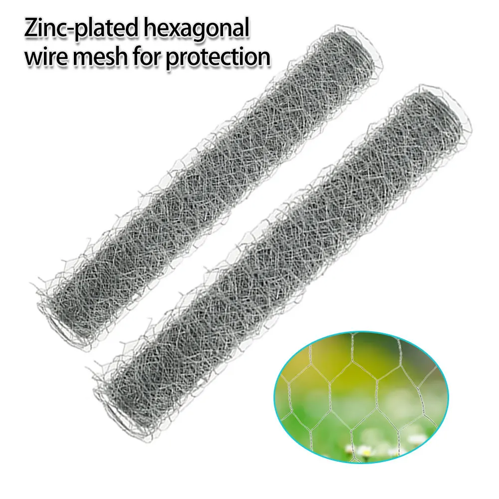 

Металлическая проволочная сетка 10 м, оцинкованная металлическая фотосетка, шестигранная сетка для птиц, кроликов, птиц, садовых ограждений,...
