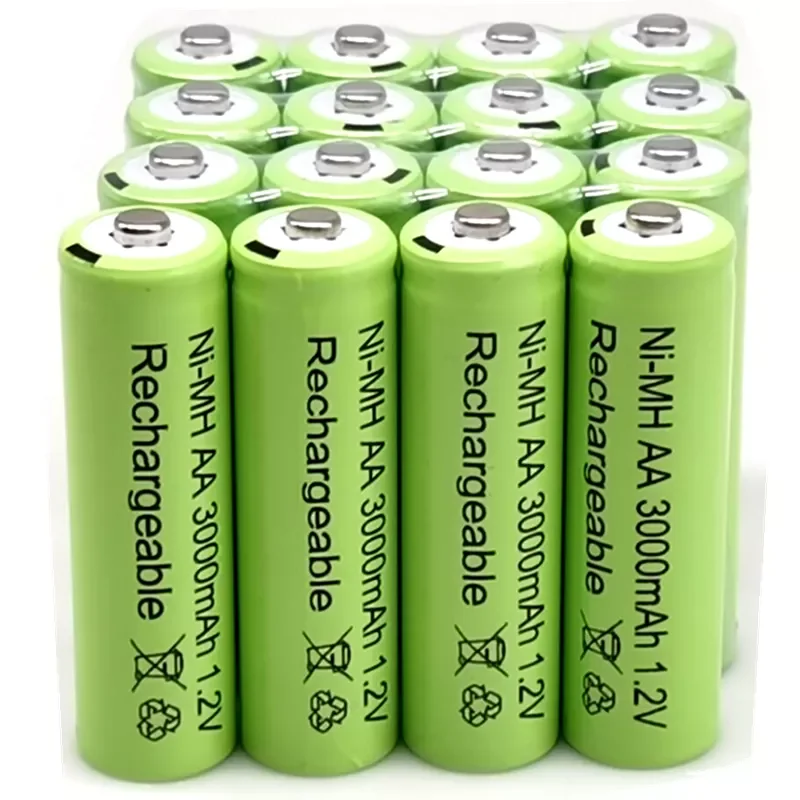 

AA 1,2 V 3000mAh NiMH 1,2 V Akkus Grn Batterie Garten Solar Lampe LED Taschenlampe Laterne Lampe Taschenlampe