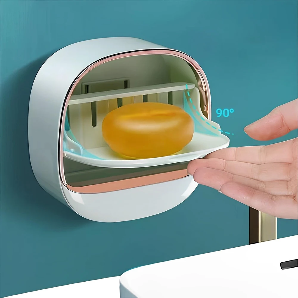 Креативная дренажная мыльница с крышкой для ванной комнаты брендовая