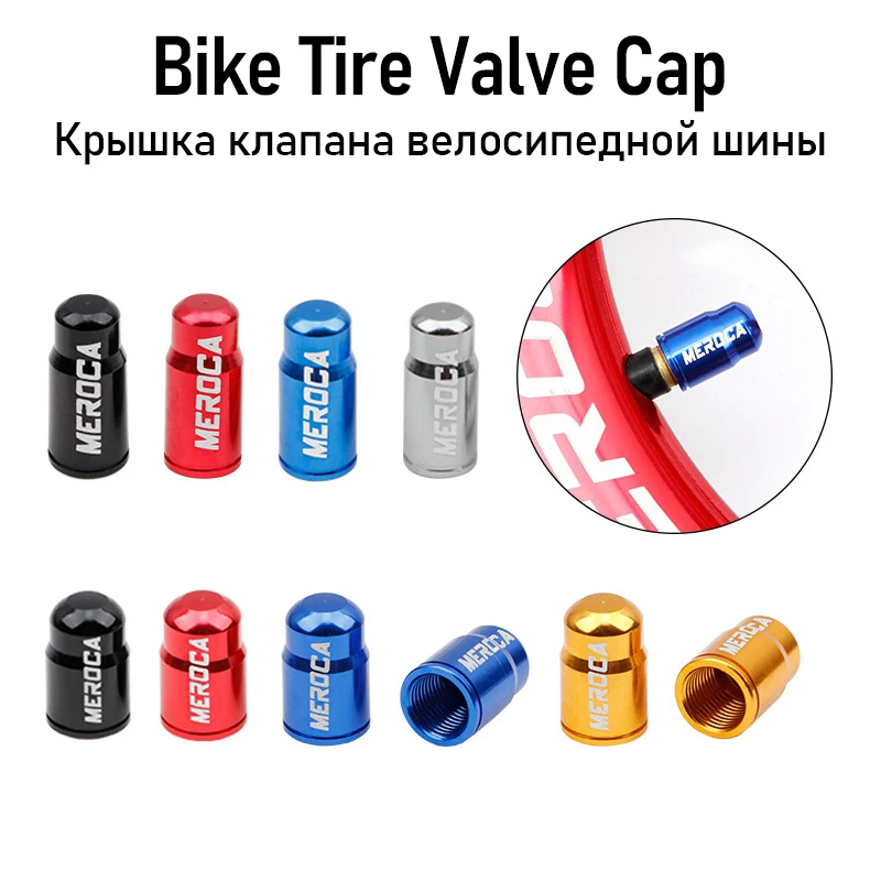 

2pcs Aluminum Bicycle Tire Valve Caps MTB Mountain Road Bike AV/FV Schrader Valves Cap Presta Dust Cover Tube Valve Accessories