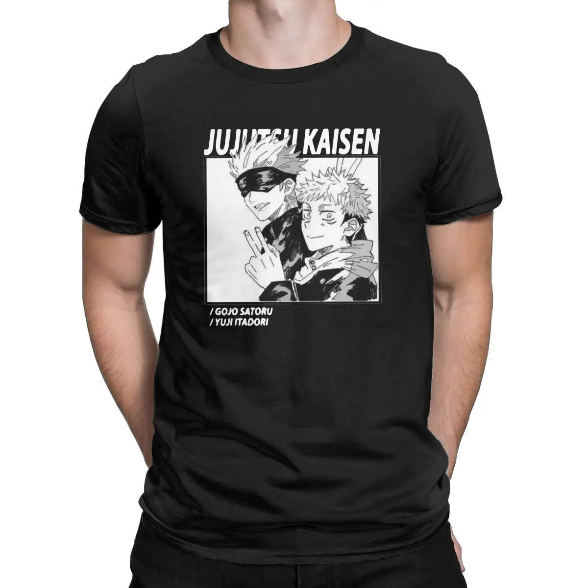 

Manga Japanese Anime Jujutsu Kaisen Men's T Shirts Gojo Satoru Yuji Itadori Crazy Tee Shirt T-Shirts Cotton Plus Size Tops