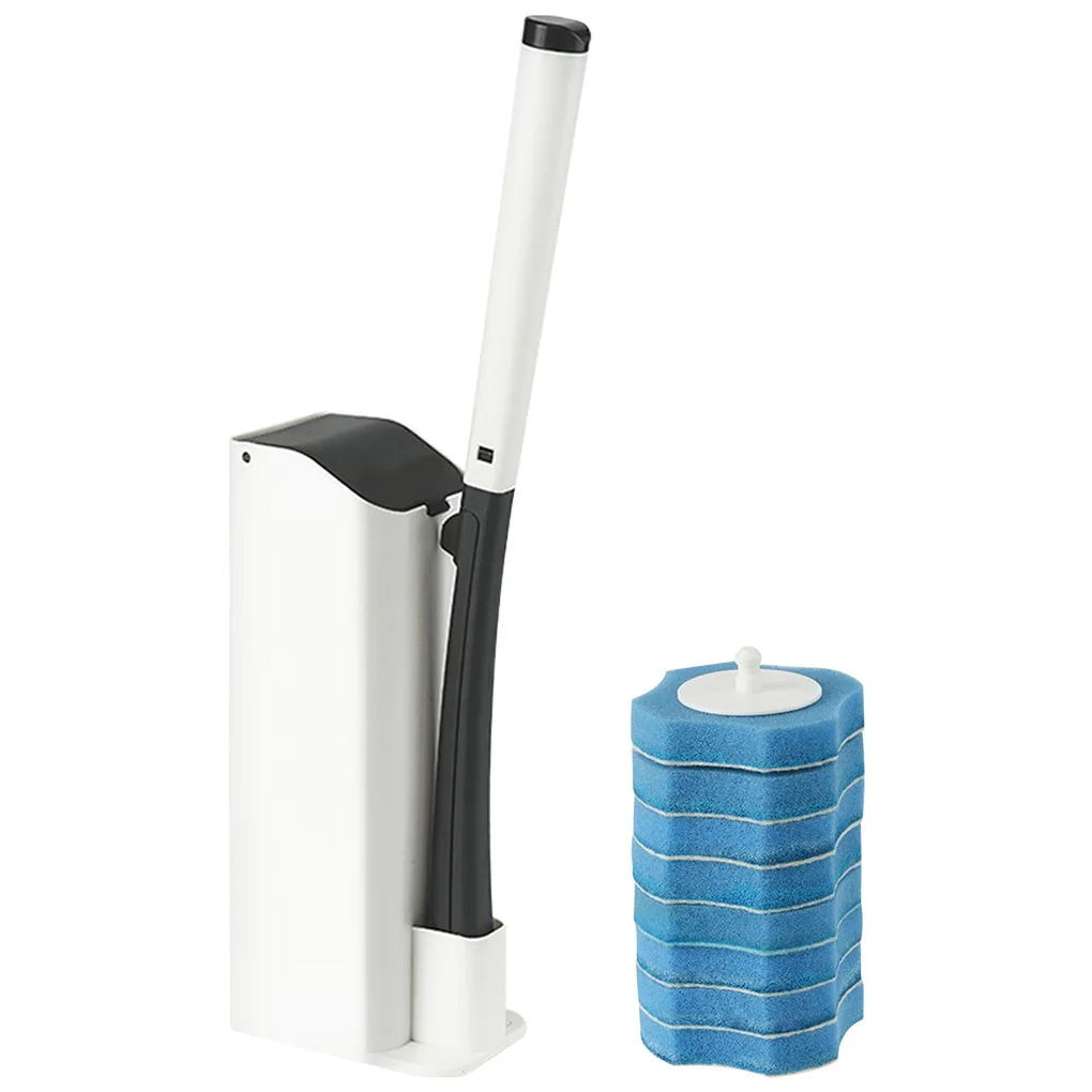 

Disposable Toiletwand Cleaning Brush Household Toilet Brush Holder Bathroom Long Handle Cleaning brush Cleaning Artifact set