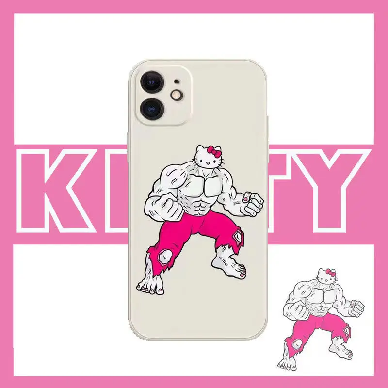 

Hello Kitty Cute CASE For IPhone 11 12 7 8P X XR XS XS MAX 11 12pro 13 pro max 13 promax 2022 Cartoon Cute Soft Shell Phone Case