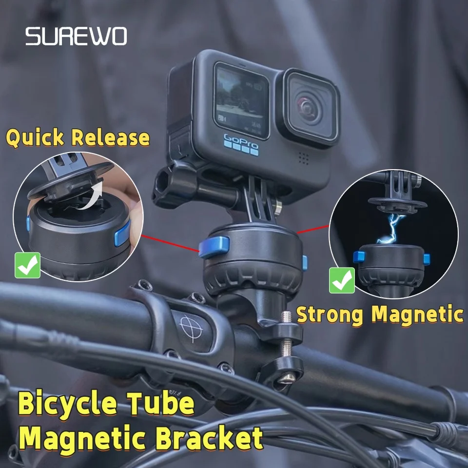 Магнитный кронштейн для велосипедной трубки SUREWO GoPro 12 11 10