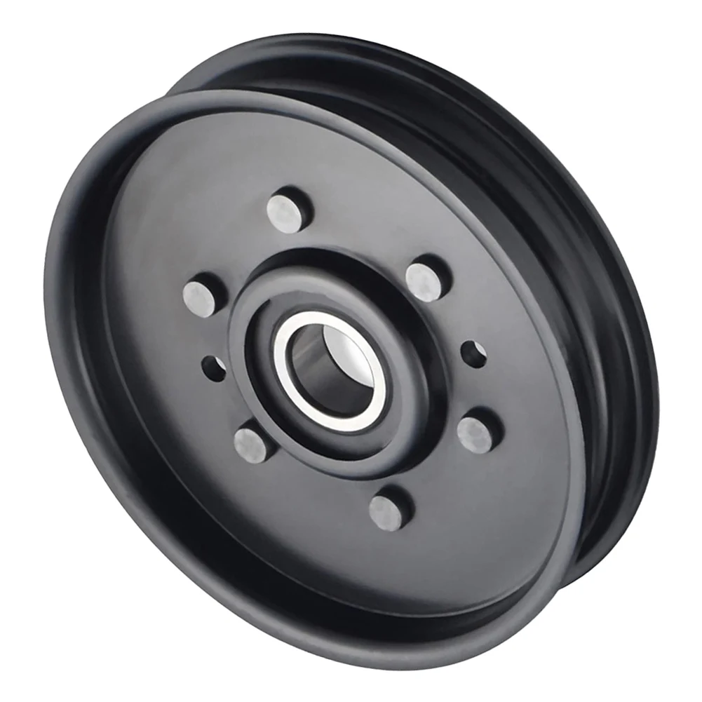 

Flat Idler Pulley For AM37249 AM107468 JD 175 180 240 260 285 320 4-5/8" Rotary Heavy Duty Flat Idler Pulley Lawn Mower Parts