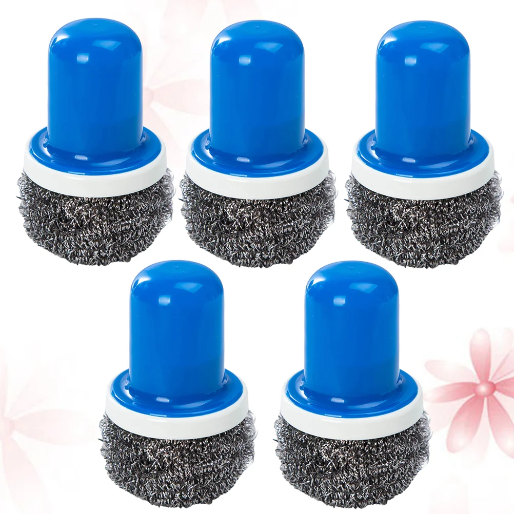 

Brush Kitchen Scrubber Cleaning Steel Potportable Stainless Metal Wool Scrubbersaccessories Pan Dish Rolls Iron Clean Sponge
