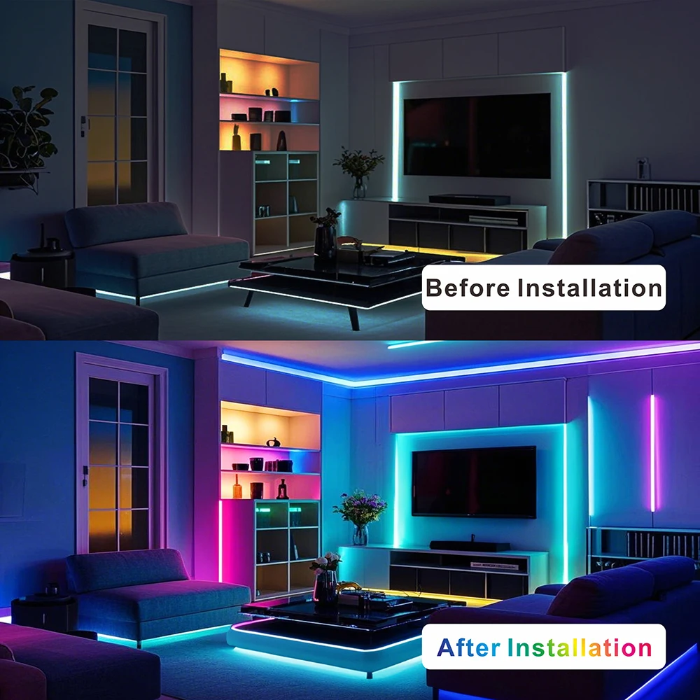 DC5V WS2812B Светодиодная лента 30607496144 светодиодов Smart RGB Pixel Strip Чернаябелая печатная плата IP306567 WS2811 IC Led Light 1 м2 м3 м4 м5 м (art.: 3920cfd710d3d) - 3920cfd710d3d