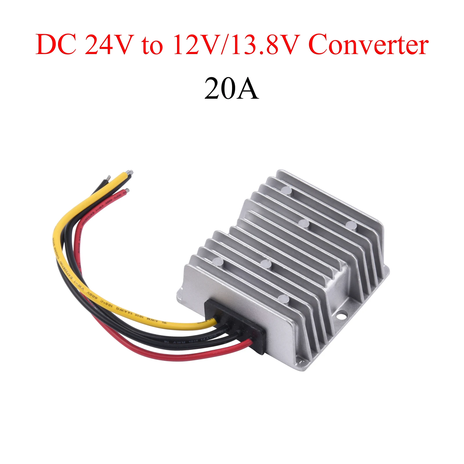 20A Преобразователь мощности 24V понижающий до 12V/13 8 V DC преобразователь модуль для