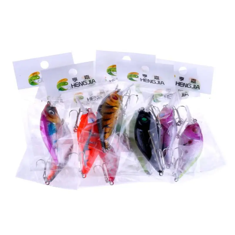 

7.5cm-11g-6 Biomimetic Decoy Sharp Barbed Hook Luya Soft Bait Material Abs Plastic Bait Fishing Gear Reflective Temptation Bait