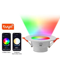 tuya bluetooth smart downlight rgbcw full color dimmable alexa voiceapp control factory direct supply 85 265v