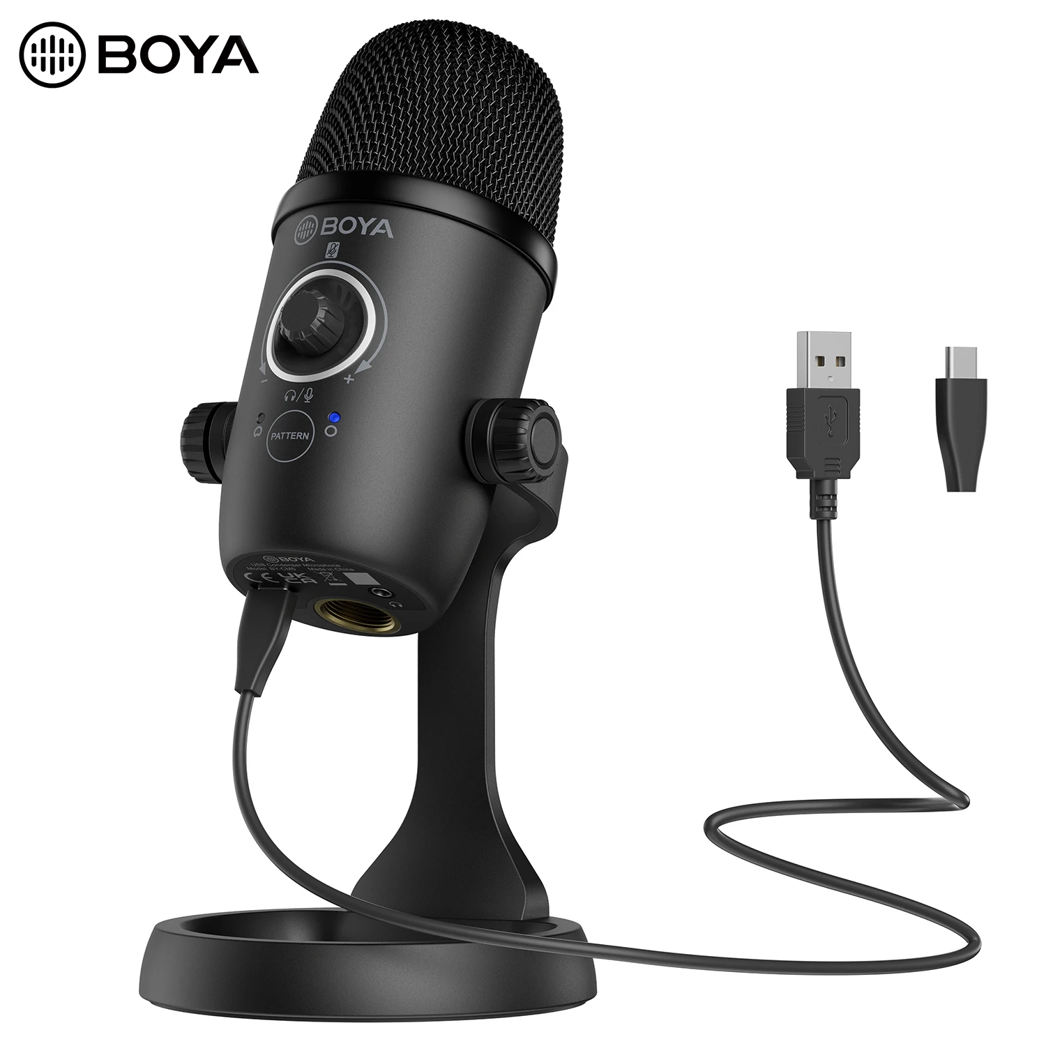 BOYA BY-CM5 профессиональный конденсаторный настольный USB-микрофон микрофон для ПК
