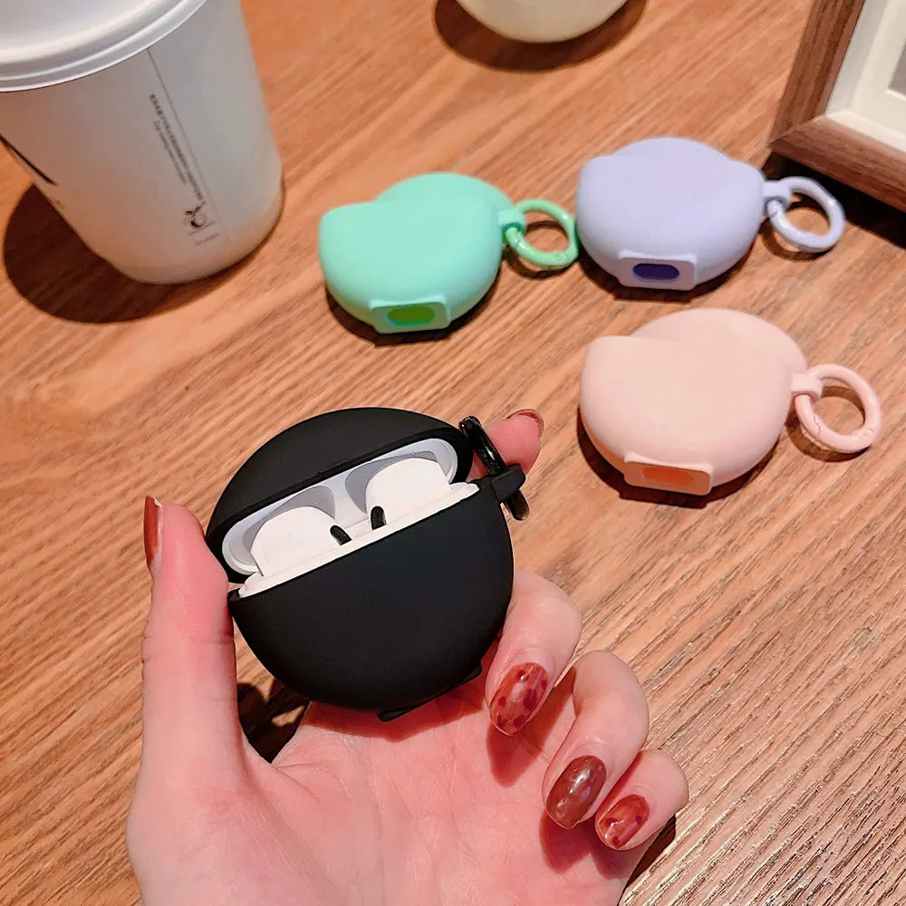 

High Quality Silicone Earphone Case For Air Pro 6 TWS Protective Wireless Earphone Cover For Lenovo LivePods HT38 With Buckle