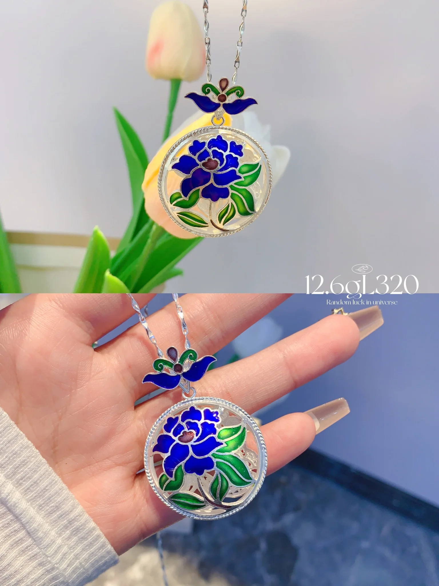 

Sterling S999 Silver Pendant for Women and Men Vintage Antique Natural Plant Color Various Type Fine Jewelry Collectables
