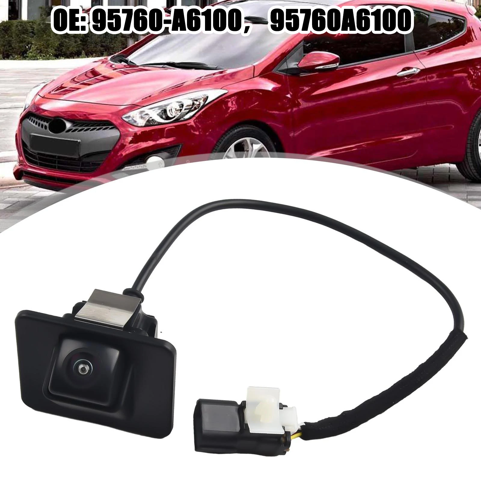 Резервная камера из пластика и металла 95760A6100 для Hyundai I30 Elantra черная новинка
