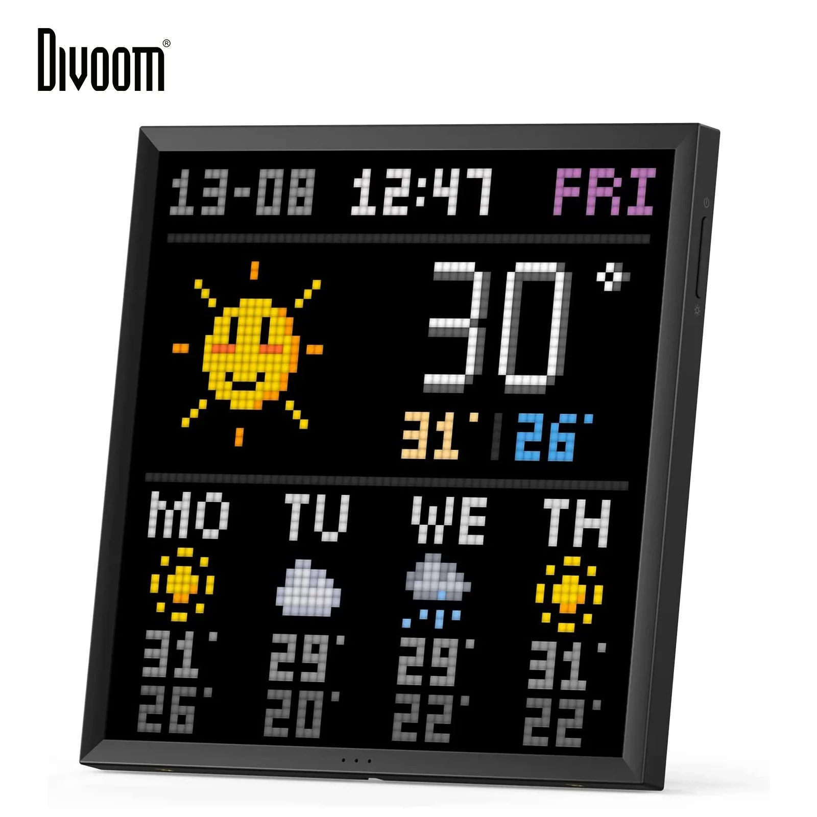 

Цифровая фоторамка Divoom Pixoo 64 с 64*64 пикселями, искусство, фотография, электронный дисплей, неоновая фоторамка, украшение для дома