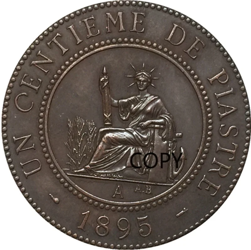 

1895 французские монеты, медные монеты, антикварные искусственные копии монет