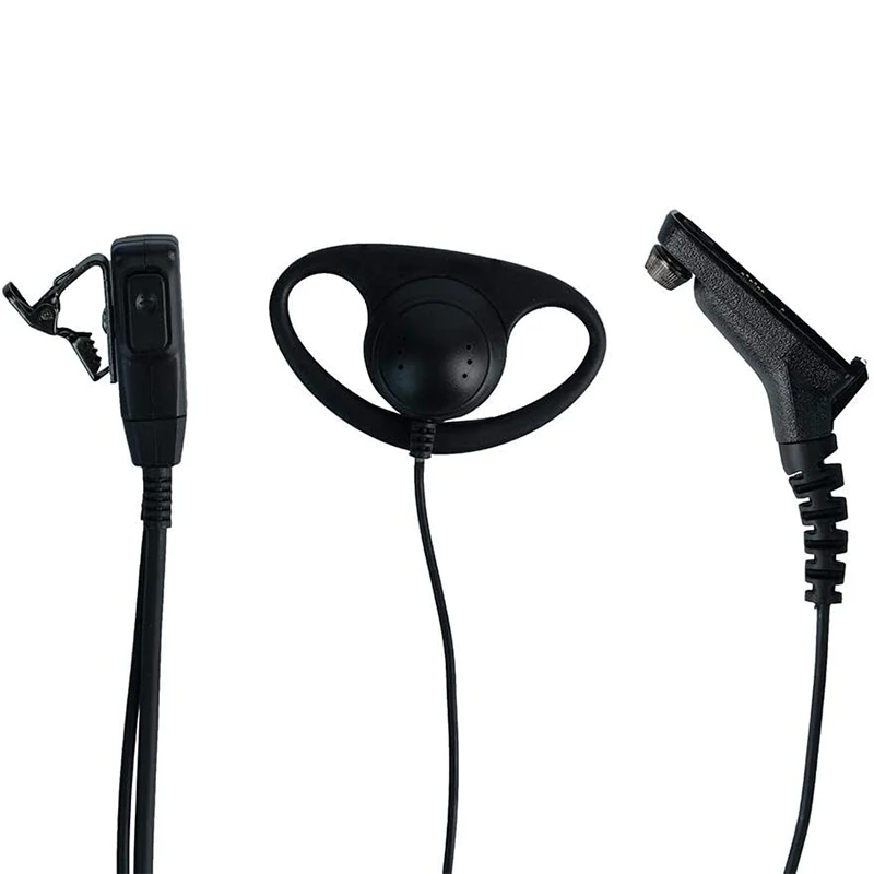 D Shape Surveillance Earpiece Headset with Mic for Motorola 2 Way Radio Walkie Talkie XPR7550 7550e XPR6350 XPR7350 7580e