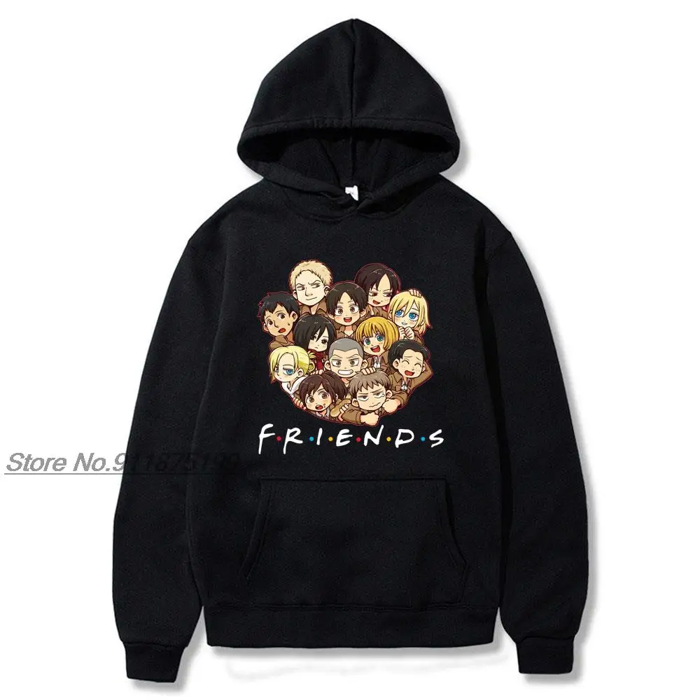 

Attack on Titan Hoodie Friends Wings of Freedom Mikasa Mens Hoodies Sweatshirts Japan Anime Shingeki No Kyojin Cosplay Costume