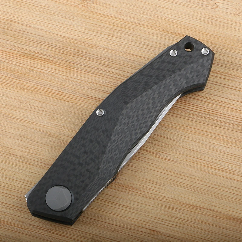 зеленый шип PERO складной нож VG10 лезвие + углеродное волокно ручка полевой