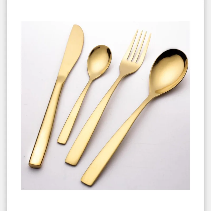 

Fancy Wedding Rose Gold Cutlery Set, Shiny Rose Gold Flatware Set, 4pcs Rose Gold Flatware Set LX5771