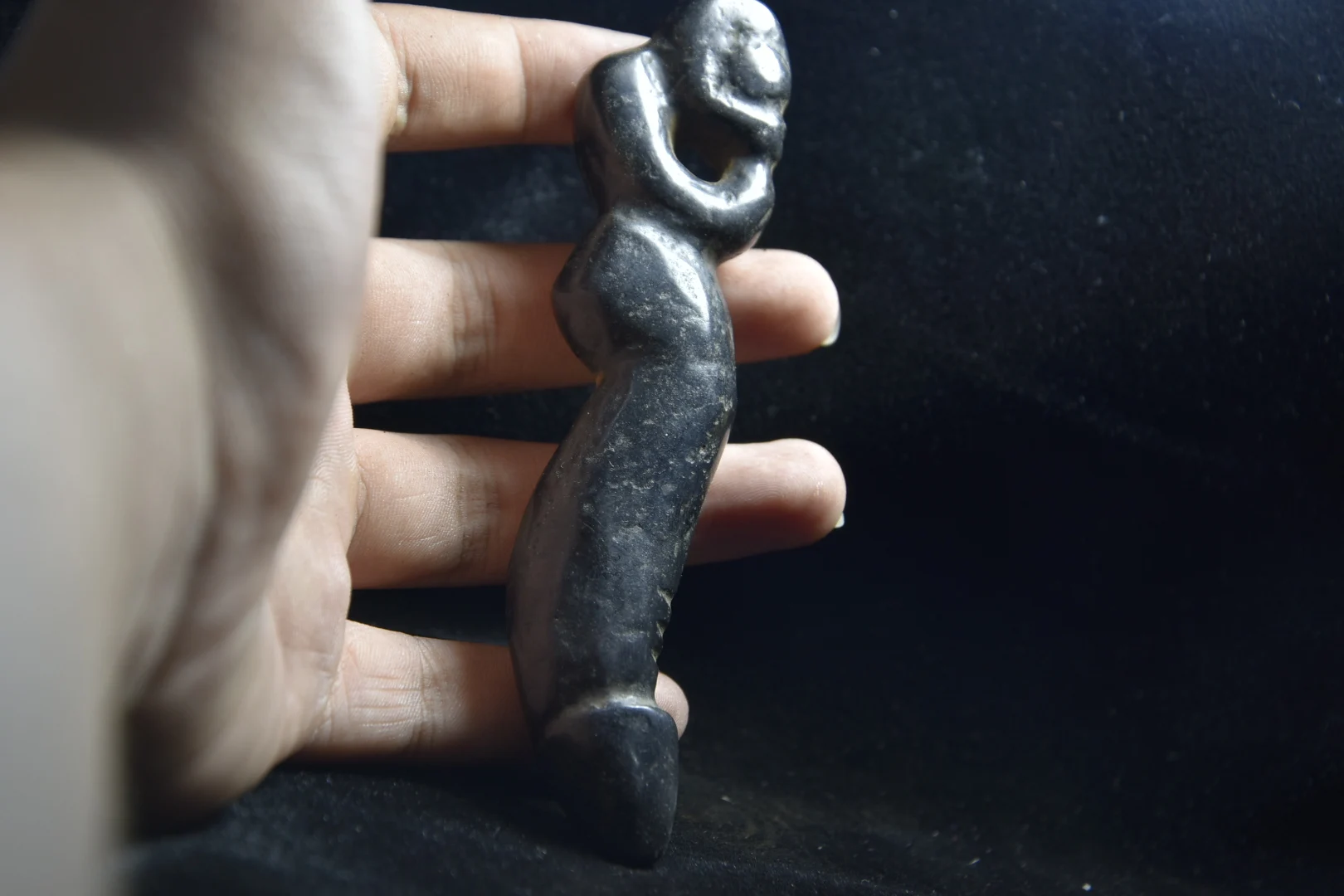 

Chinese Hongshan culture meteorite meteorite iron alien brand sun God carving