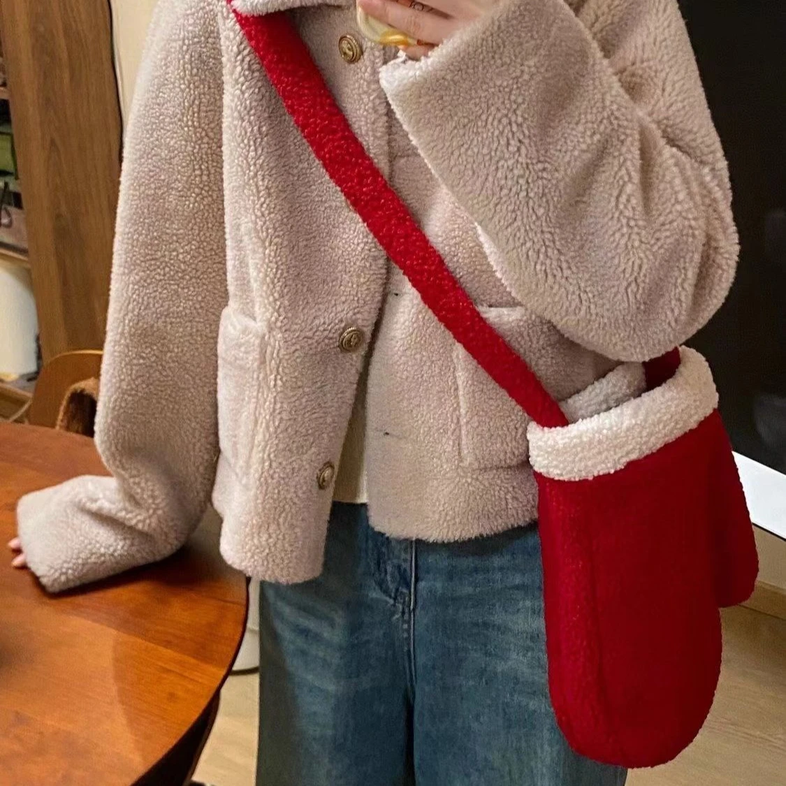 Рождественская новая сумка через плечо женская милая креативная дизайнерская на