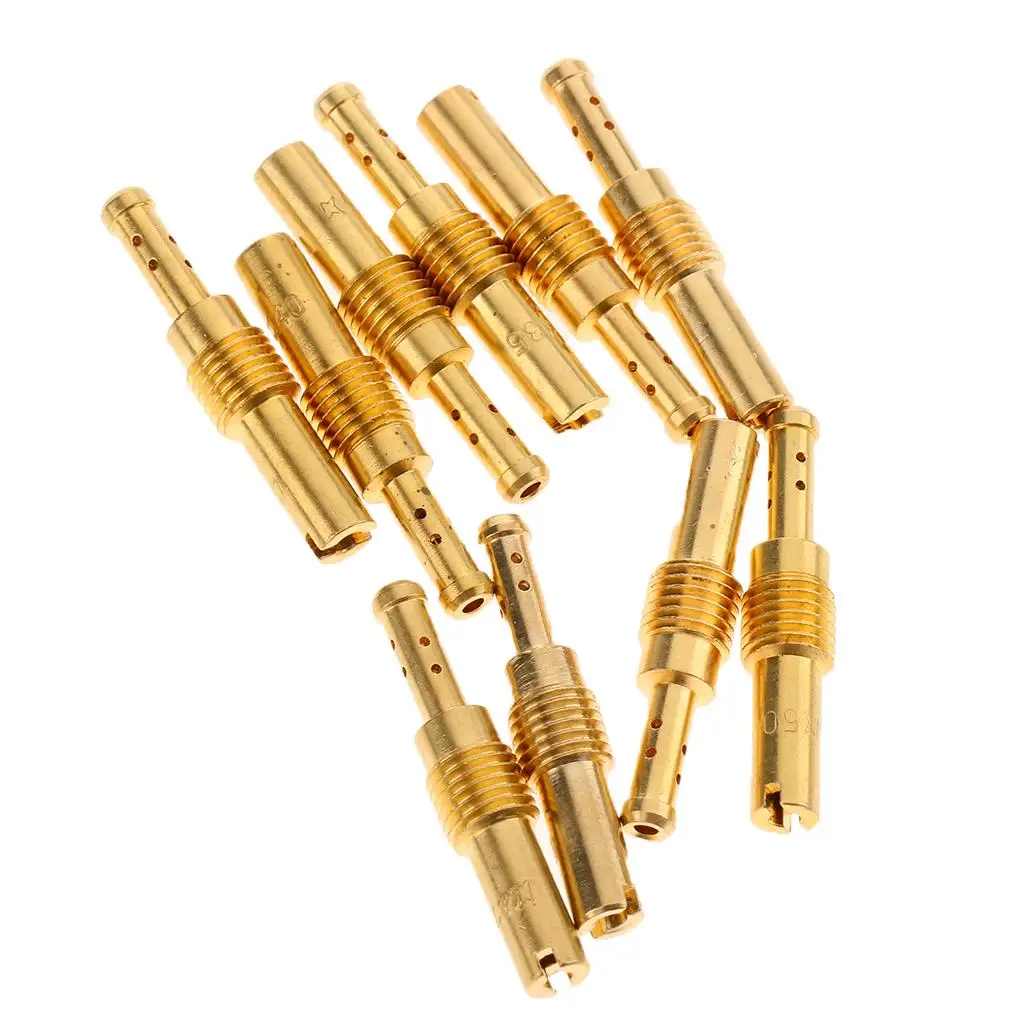 10 комплектов медленных форсунок карбюратора мотоцикла M6 x 0 75 мм для PWK OKO 32–55