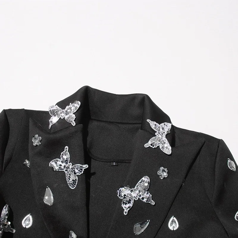 Роскошные хрустальные аппликации в виде бабочки с кисточками и высокой талией на