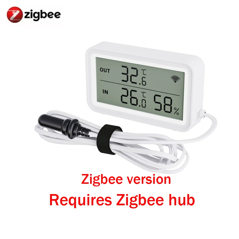 

Датчик температуры и влажности Tuya Zigbee