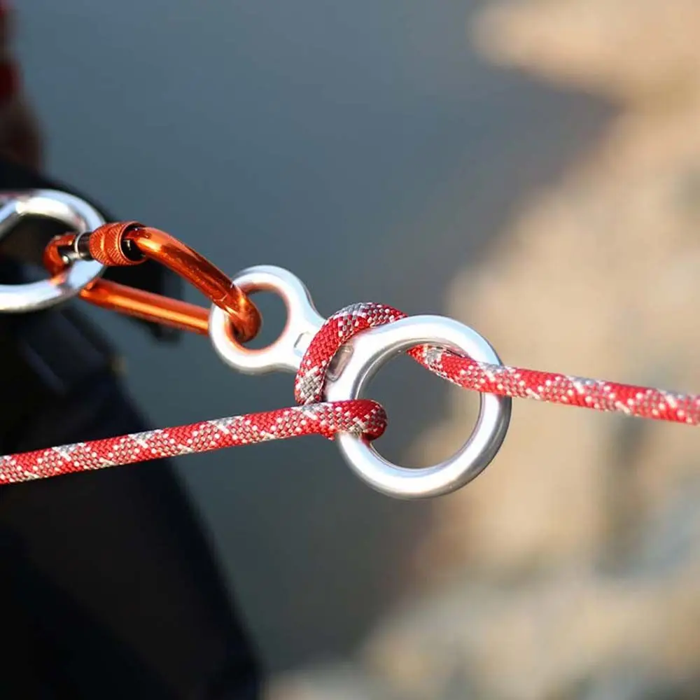 

Down Device figure 8 descender 8 shape Rigging Descender Downhill Equipment Eight Ring Abseiling Device Ring Descender