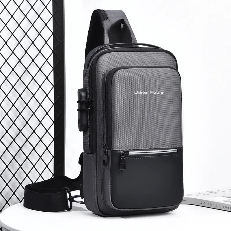 Crossbody Luxury Designer Men Multifunctional Oxford Chest Bag Waterproof Sling Travel Shoulder Bag Messenger Pack for Female