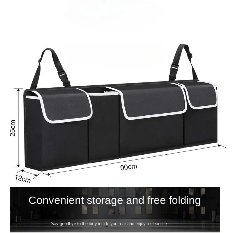 

Adjustable Car Trunk Organizer Backseat Storage Bag High Capacity Multi-use Oxford Car Seat Back Organizers Automobile Interior