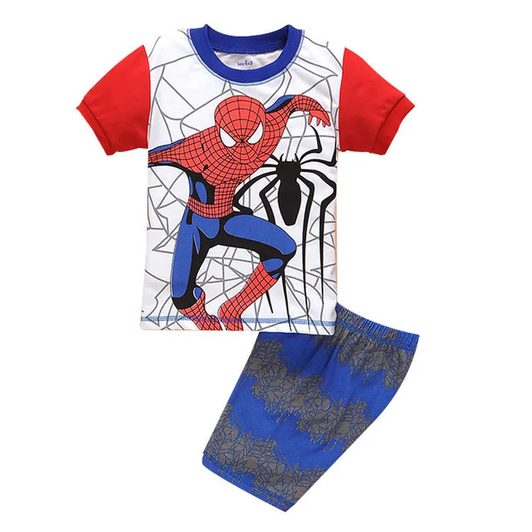 Детский пижамный комплект От 1 до 7 лет Губка Боб квадратные штаны супергерой для
