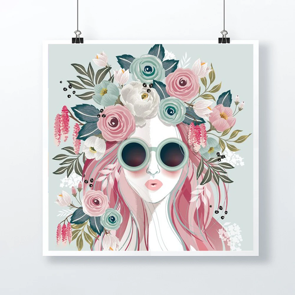 

5D Character DIY Diamond Painting Sexy Cartoon Beauty Full Round Square Rhinestone Mosaic Embroidery Home Decoration Painting