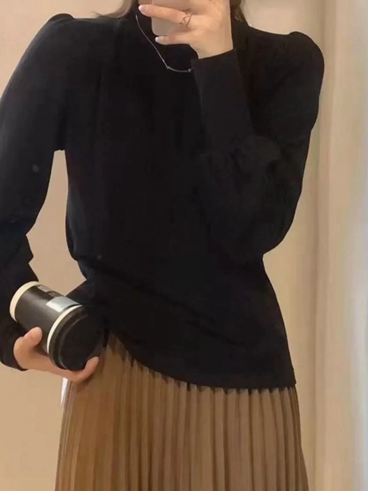 Очень большая рубашка с толстым дном весом 50 00 кг женская осенне-зимняя для