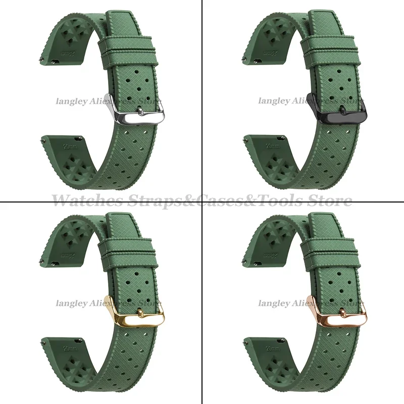 Силиконовый ремешок для часов Tropic 1820 мм 22 мм для Seiko for Fossil for Oris, быстросъемный мягкий резиновый браслет, замена (art.: 3920cbd2bd0d0) - 3920cbd2bd0d0