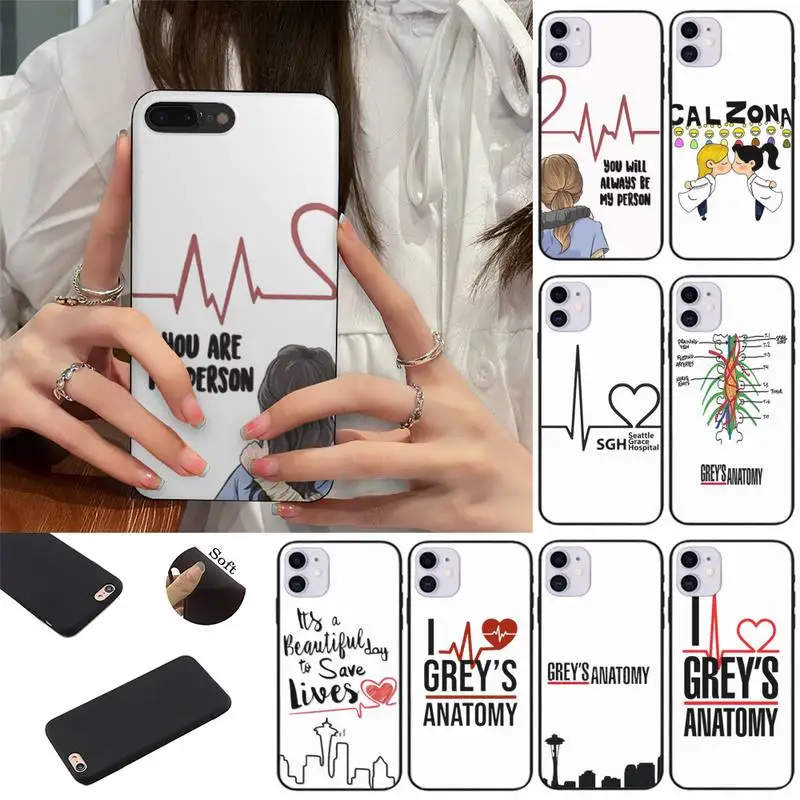 

Greys Anatomy You're My Person Phone Case fundas shell cover for iphone 6 6s 7 8 plus xr x xs 11 12 13 mini pro max