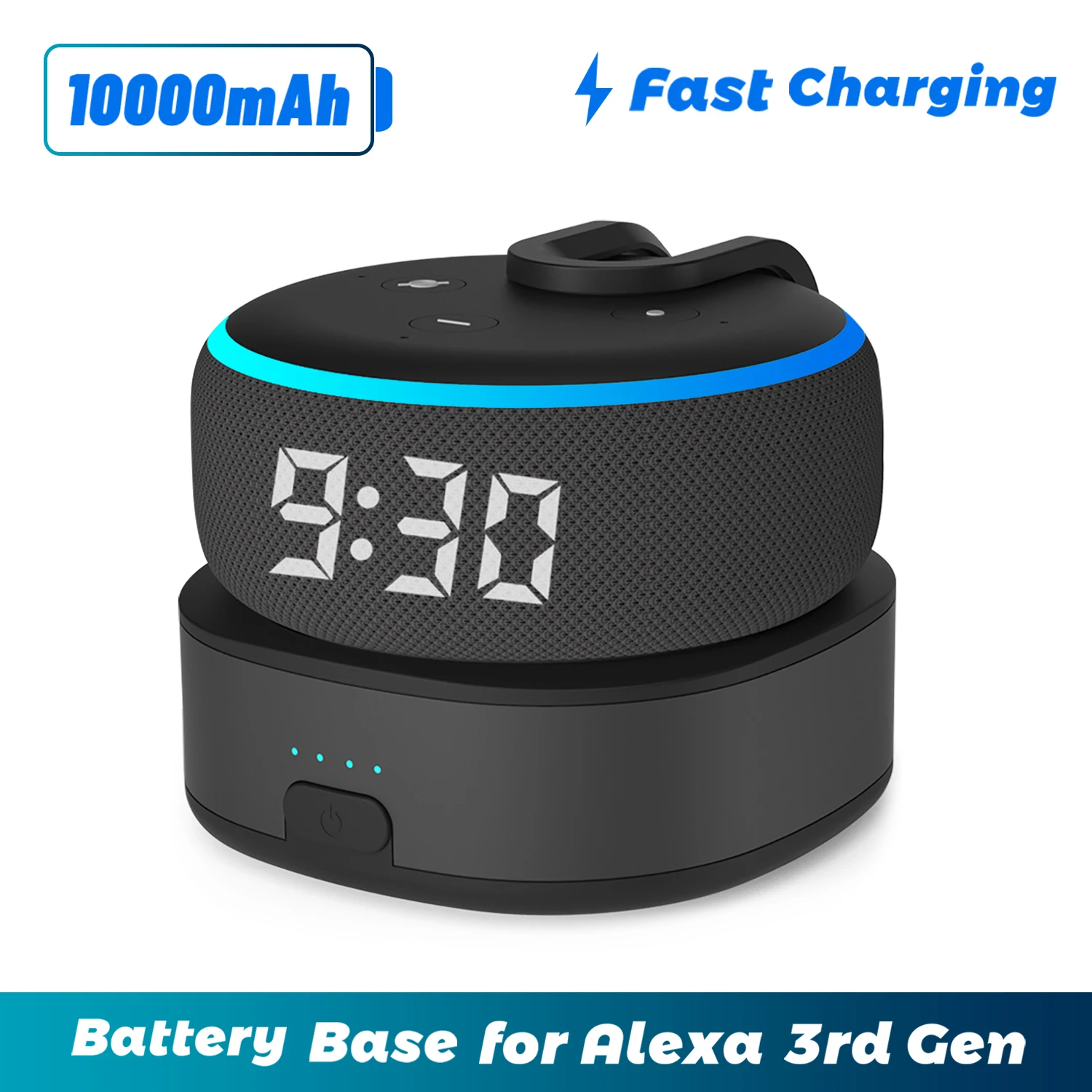 

Echo Dot 3 rd Gen Battery Pack Portable Charger Power Bank For Alexa Speaker Docking Station Rechargeable
