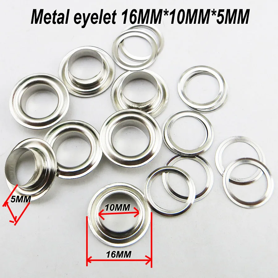 

100PCS 16*5*10MM Gold EYELET Button Garment Sewing Clothes Accessory Buttons Handbag Eyelets ME-062X
