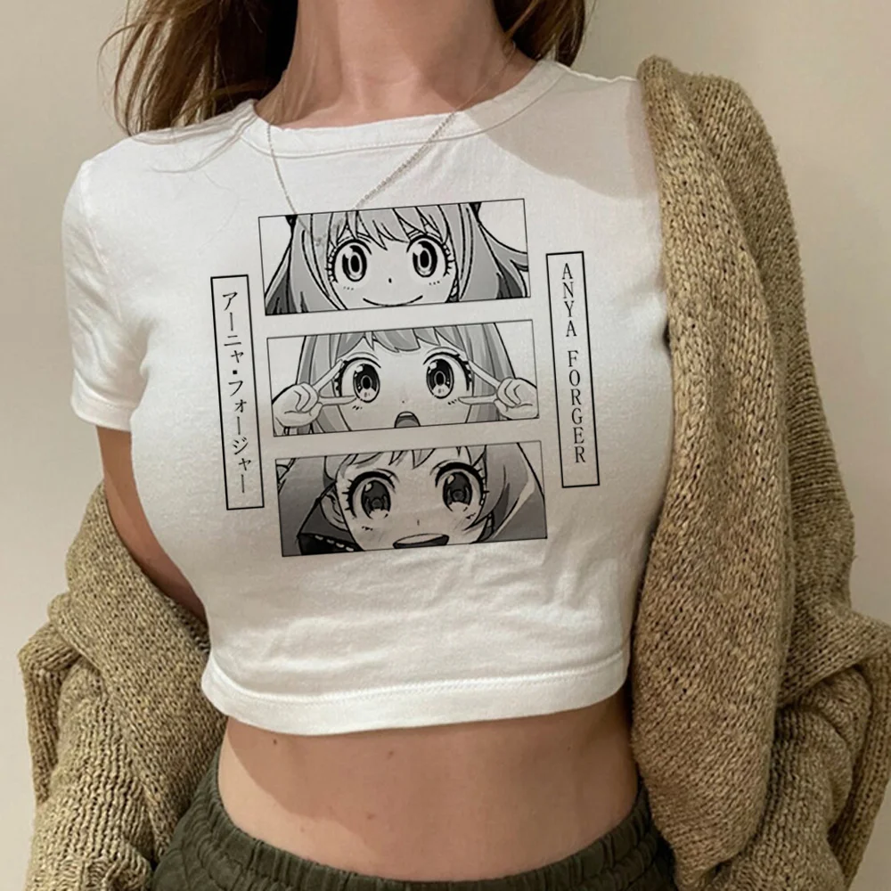 

Женский укороченный топ с принтом шпион х, в готическом стиле